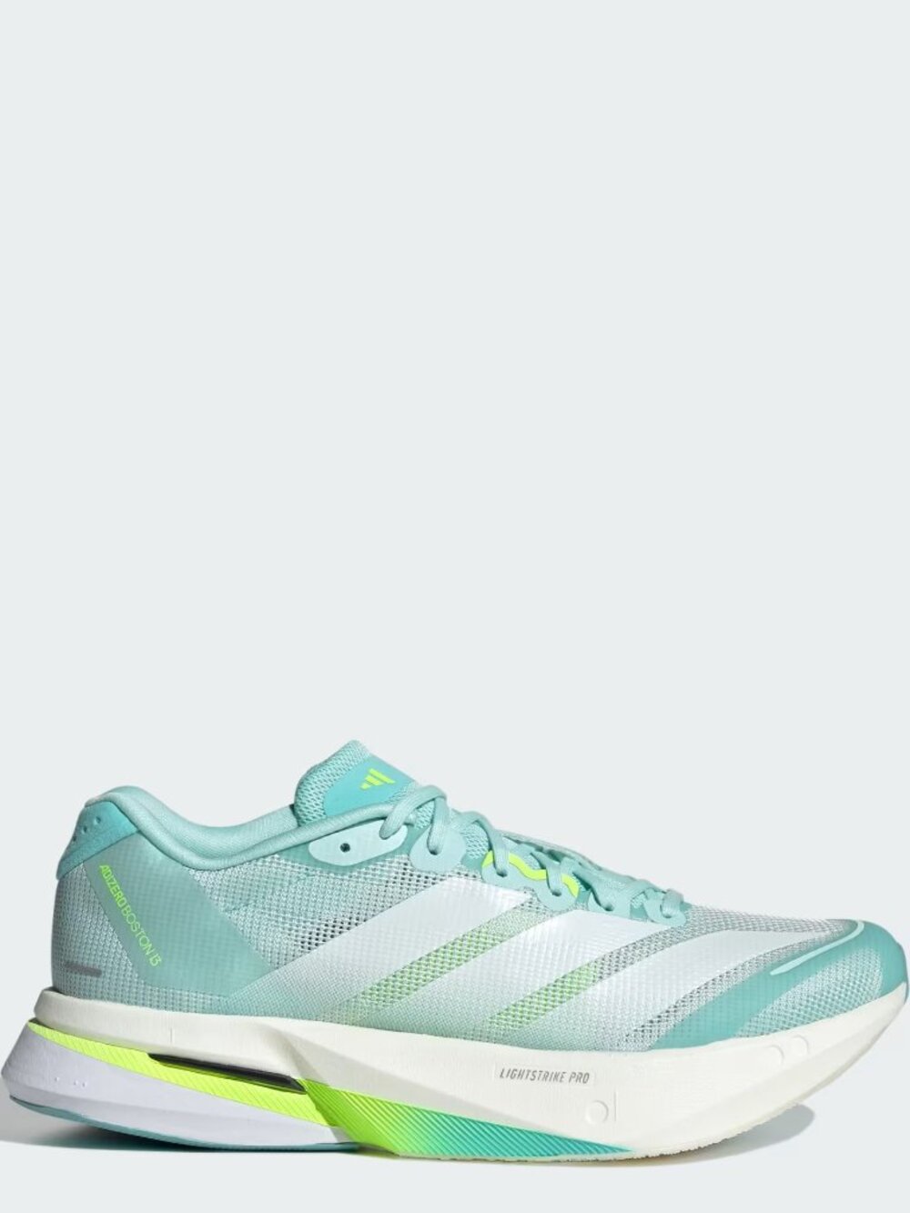 Adidas Womens Auqa Metalic Yellow  Adizero Boston 13 Shoes Size 8.5 us JS4957